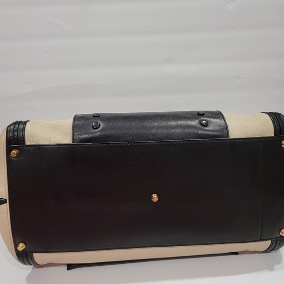 Chloe Alison Large Leather Bag, Cream/Black - Picture 6 of 16